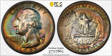 1955-D 25C MS67