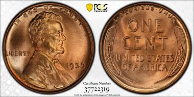 1936 1C MS67+ RD