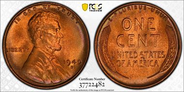 1940-D 1C MS67+ RD