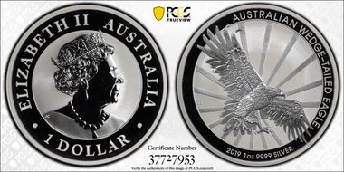 2019-P $1 Wedge-Tailed Eagle First Strike MS69