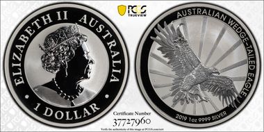 2019-P $1 Wedge-Tailed Eagle First Strike MS69