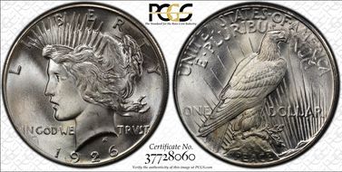1926 $1 MS66+