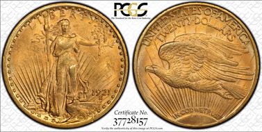 1921 $20 MS62