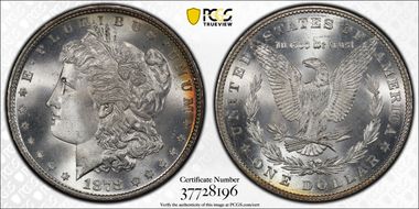 1878 7TF $1 Reverse of 1879 MS67