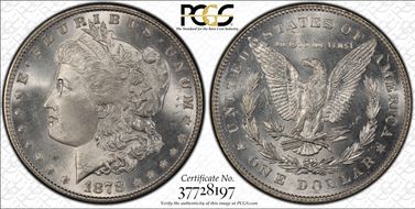 1878 7/8TF $1 Weak MS66