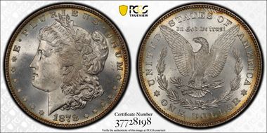 1878 7/8TF $1 Strong, VAM 38, 7/5 MS66