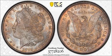 1879-S $1 VAM 9, Rev. of 1878 MS65