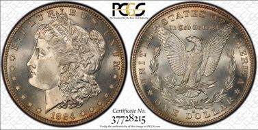 1884-S $1 MS67