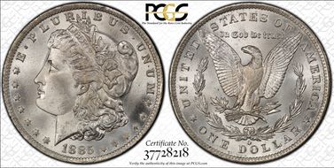 1885-O $1 MS67+