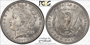 1887/6-O $1 MS64