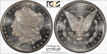 1890-CC $1 MS66PL