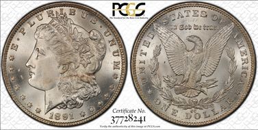 1891-CC $1 MS66+