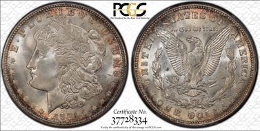 1921-D $1 MS66+