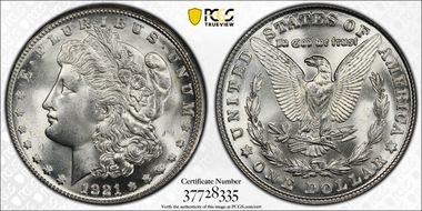 1921-S $1 MS66+