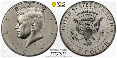 2019-S 50C Kennedy Enhanced Rev PR Set Half Dollar Set - First Strike PR70