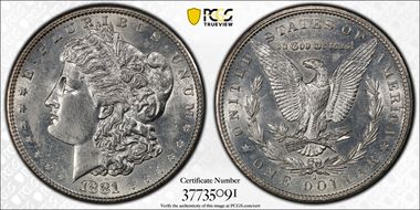 1881-S $1 AU55