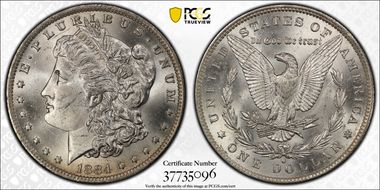 1884-O $1 MS64