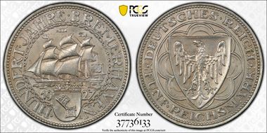 1927-A 5 Mk Bremerhaven J-326 N1