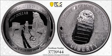 2019-S 50C Apollo 11 50th Anniversary Half Dollar Set PR70DCAM