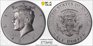 2019-S 50C Kennedy Enhanced Rev PR Half Dollar Set PR69