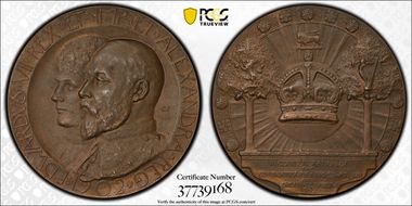 1902 Medal Eimer-1872a Ae SP63