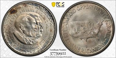 1952-S 50C Washington-Carver MS66+