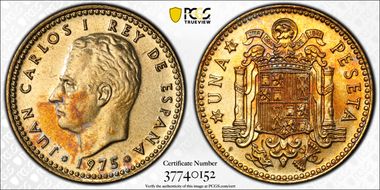 1975 Peseta (1978) MS64