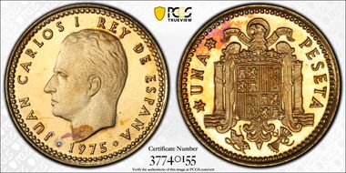 1975 (76) Peseta PR65CAM