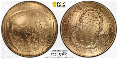 2019-W $5 Apollo 11 50th Anniversary First Strike AMF MS70