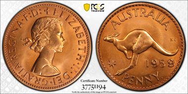 1959 Y. (p) 1D PR65RD