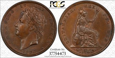 1830 1/4D S-3825 MS64BN