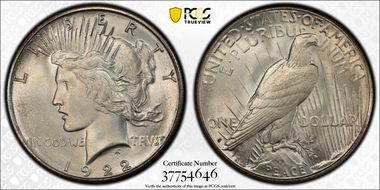 1922-S $1 MS66