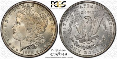 1888 $1 MS66