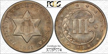 1851-O 3CS MS64