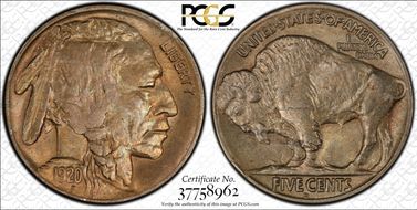 1920-D 5C MS64