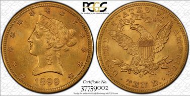 1899-O $10 MS63