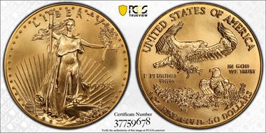 1998 $50 Gold Eagle MS69