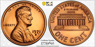 1971-S 1C PR66RD