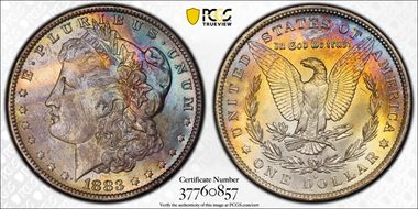 1883-O $1 MS64