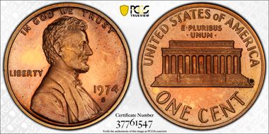 1974-S 1C PR66CAM