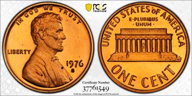 1976-S 1C PR65RD