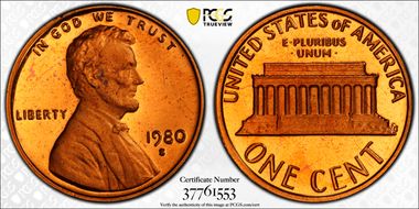 1980-S 1C PR66DCAM