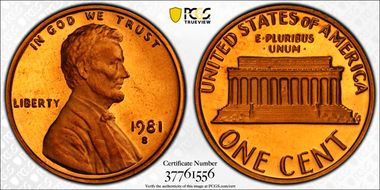 1981-S 1C Type 1 PR66DCAM
