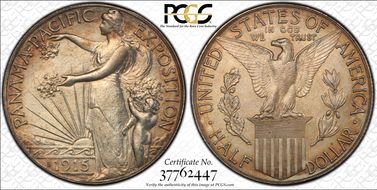 1915-S 50C Panama-Pacific MS63