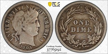 1905-O 10C Micro O F15