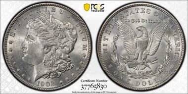 1902 $1 MS63