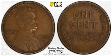 1914-D 1C VF30BN