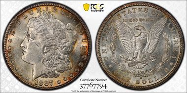 1887-S $1 MS61