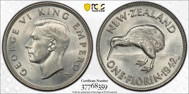 1942 Florin KM-10.1  Ag MS64