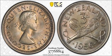 1956 3D No Strap MS66+